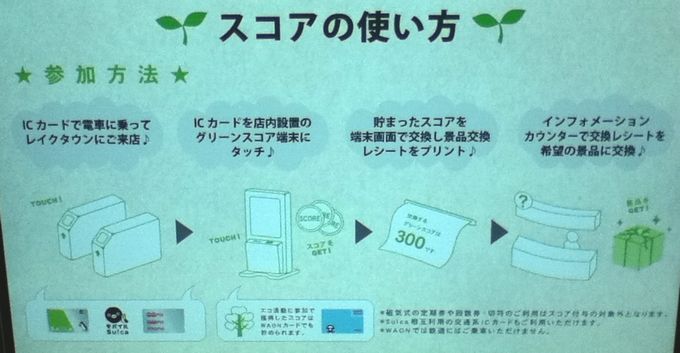 イオンレイクタウンでグリーンスコアを貯めて景品をもらおう ひたすら節約ブログ 貯金につながる節約術