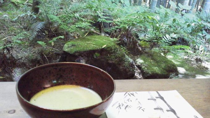 抹茶と菓子-報国寺