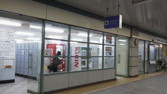広島駅のコインロッカー